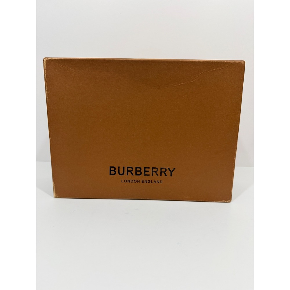 Burberry Ramsey Sneakers Womens 38 Beige Vintage Check Leather Platform - Picture 12 of 14